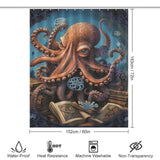 Artistic Marine Octopus Shower Curtain