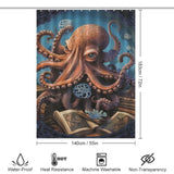 Artistic Marine Octopus Shower Curtain