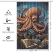 Artistic Marine Octopus Shower Curtain