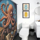 Artistic Marine Octopus Shower Curtain