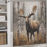 Artistic Moose Shower Curtain