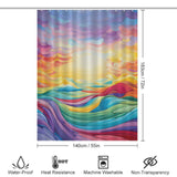 Artistic Rainbow Shower Curtain