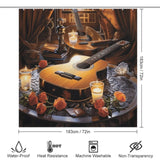 Artistic Tribute Guitar Shower Curtain