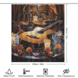 Artistic Tribute Guitar Shower Curtain