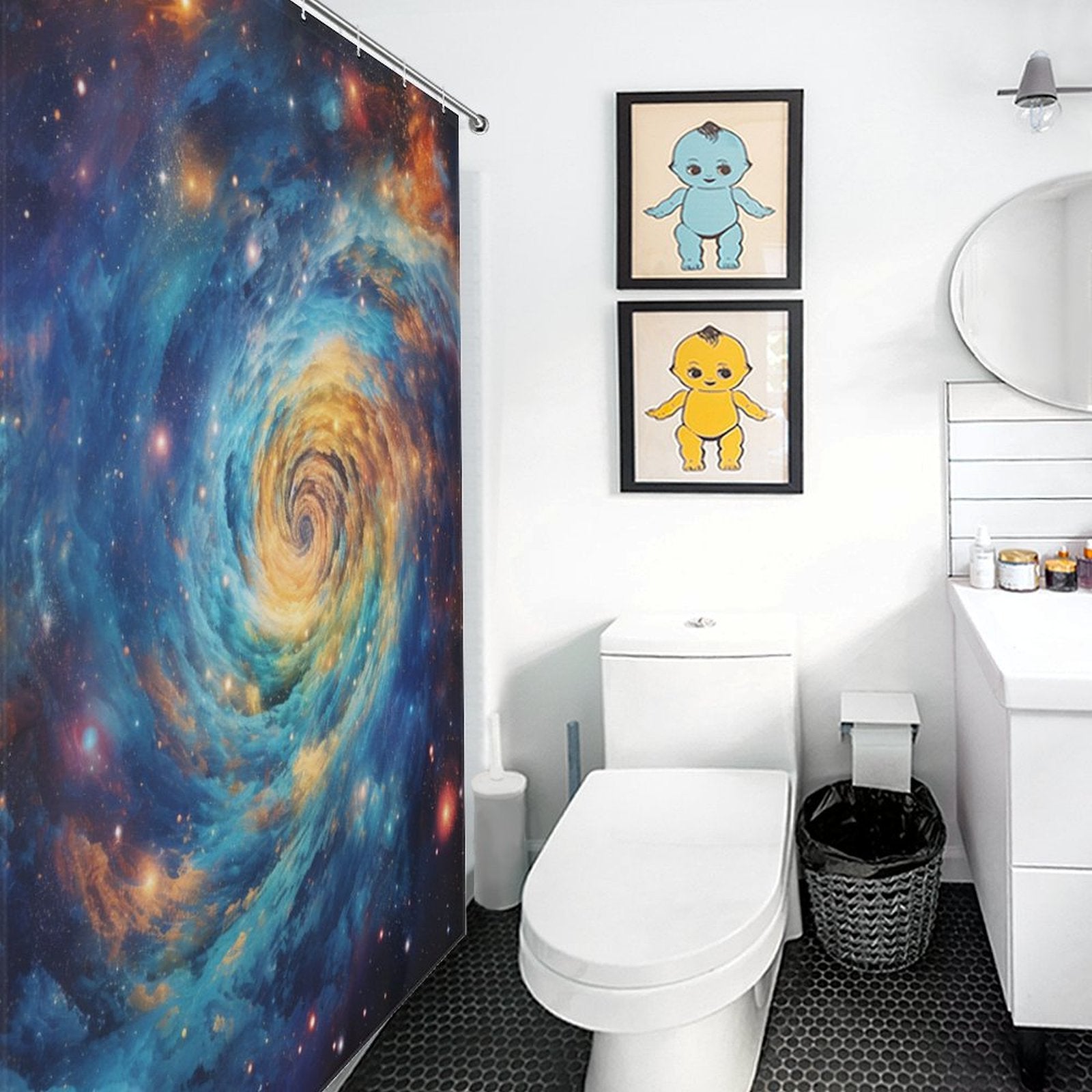 Astronomical Space Shower Curtain
