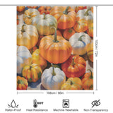 Autumn Harves Pumpkin Shower Curtain