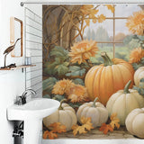 AutumnalBliss Pumpkin Shower Curtain