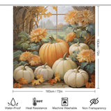 AutumnalBliss Pumpkin Shower Curtain