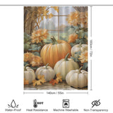 AutumnalBliss Pumpkin Shower Curtain