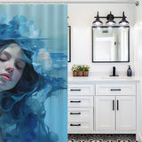 Azure Dreams Blue Ombre Shower Curtain