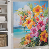 Beachfront Tropical Shower Curtain