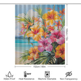 Beachfront Tropical Shower Curtain