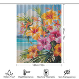 Beachfront Tropical Shower Curtain