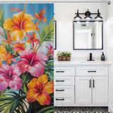 Beachfront Tropical Shower Curtain