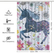 Beautiful Unicorn Boho Shower curtain