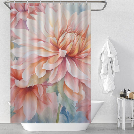 Beautiful and Stylish Watercolor Floral Shower Curtain