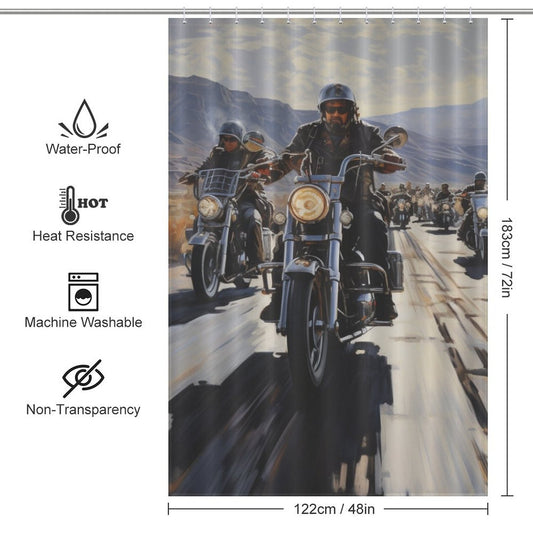 BikeLife Motorcycle Shower Curtain