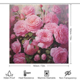 Bliss Pink Rose Shower Curtain