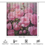 Bliss Pink Rose Shower Curtain