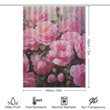 Bliss Pink Rose Shower Curtain