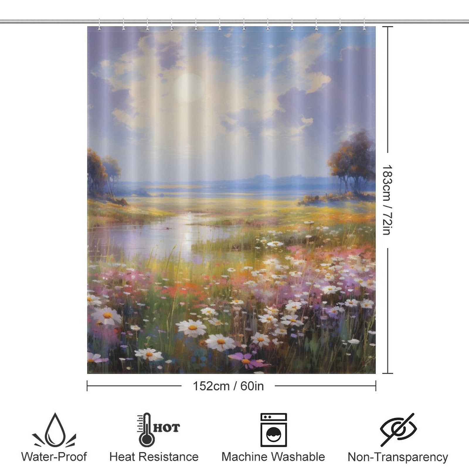 Bloom Awakening Spring Flowers Shower Curtain