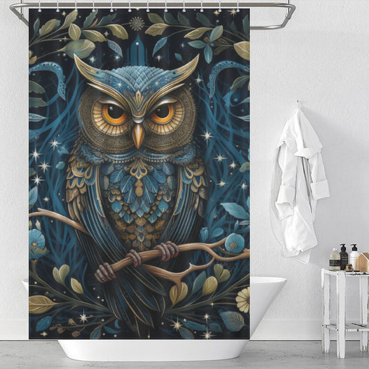 Bloom Owl Shower Curtain