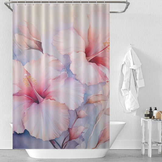 BloomingParadise Hibiscus Shower Curtain