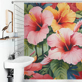 BloomsOfJoy Hibiscus Shower Curtain