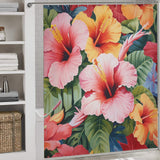 BloomsOfJoy Hibiscus Shower Curtain