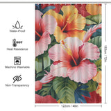 BloomsOfJoy Hibiscus Shower Curtain