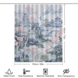 Blue Chinoiserie Shower Curtain