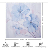 Blue Whisper Periwinkle Shower Curtain