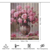 Blush Garden Pink Rose Shower Curtain