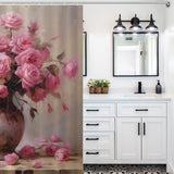 Blush Garden Pink Rose Shower Curtain