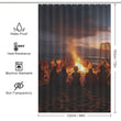 Bonfires Beach Shower Curtain Sea Breeze