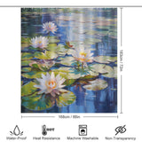 Botanic Pond Lily Shower Curtain