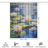 Botanic Pond Lily Shower Curtain