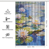 Botanic Pond Lily Shower Curtain