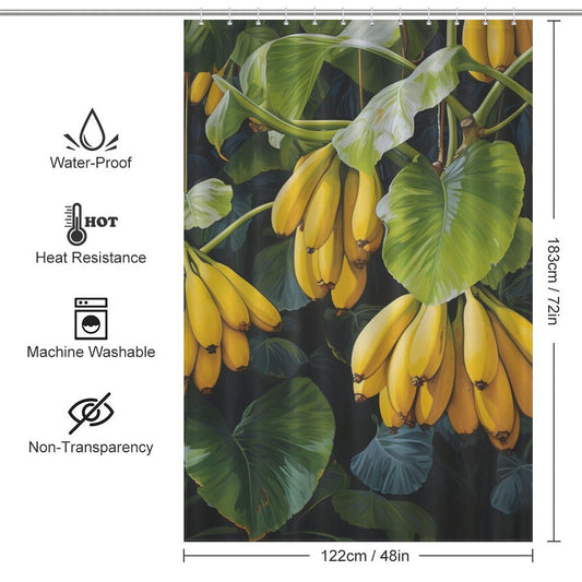 Bountiful Banana Shower Curtain