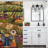 Bounty of the Land Farmhouse Shower Curtain