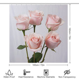 Bouquet Charm Pink Rose Shower Curtain