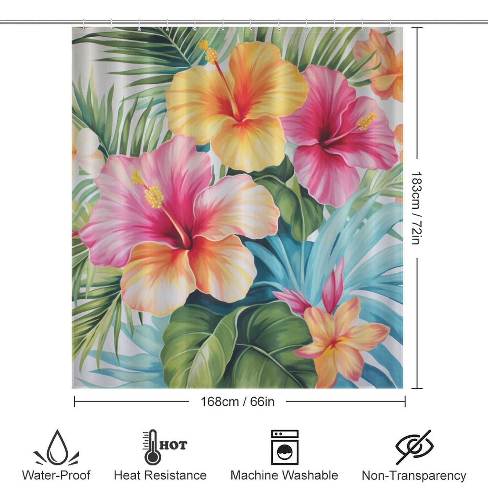 Breeze Tropical Shower Curtain