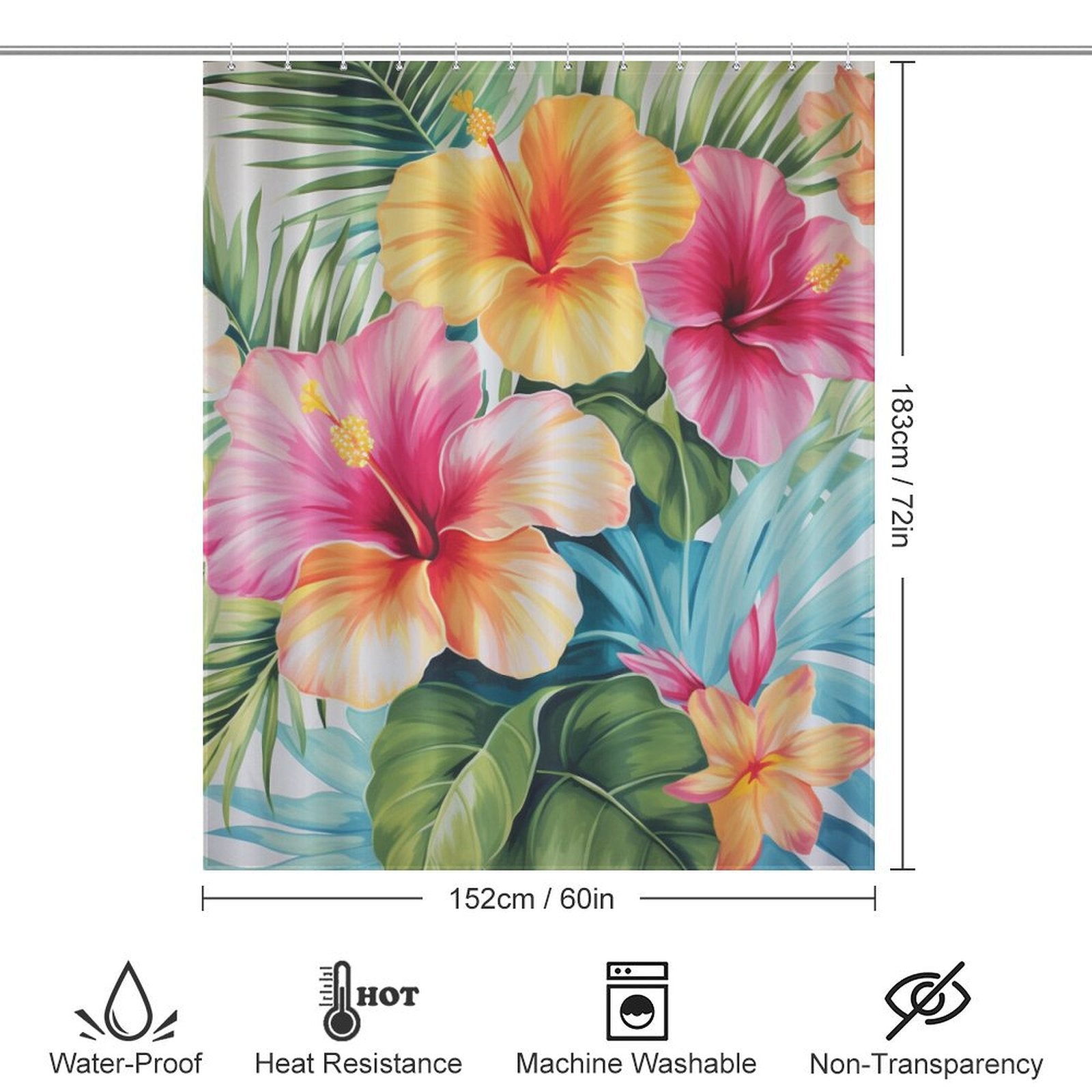 Breeze Tropical Shower Curtain