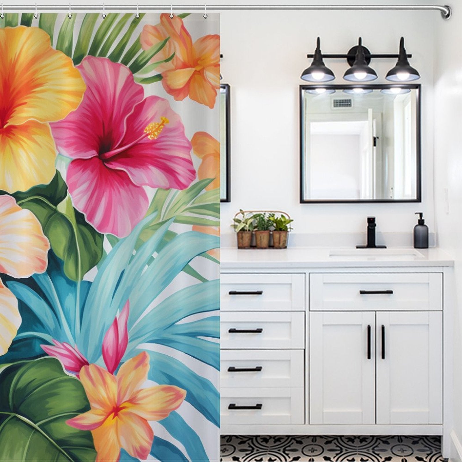 Breeze Tropical Shower Curtain