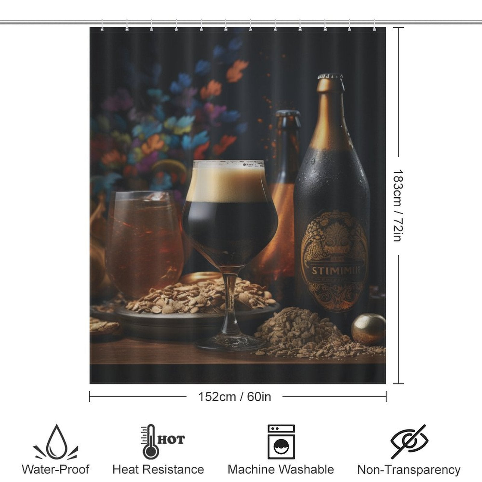 Bubbly Dream Beer Shower Curtain