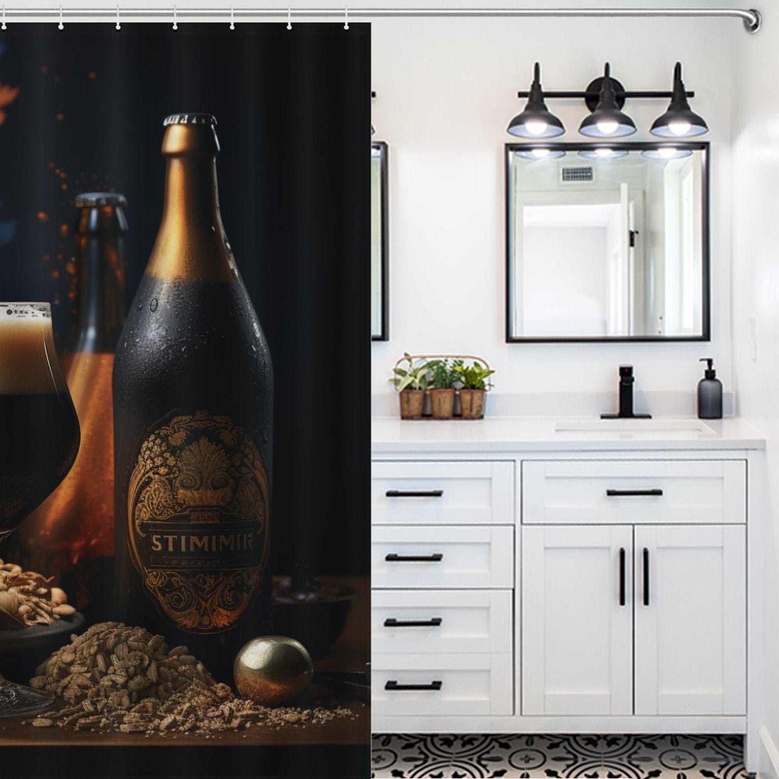 Bubbly Dream Beer Shower Curtain