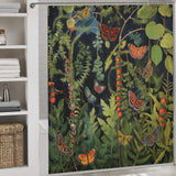 Butterfly Path Caterpillar Shower Curtain