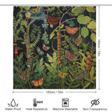 Butterfly Path Caterpillar Shower Curtain