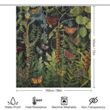 Butterfly Path Caterpillar Shower Curtain