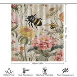 Buzzing Bumble Bee Shower Curtain